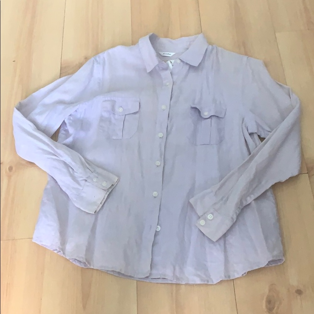 Light purple button down